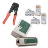 Kit Alicate De Crimpar +Testador De Cabo + 100 Conector RJ45