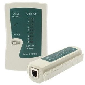 Testador Cabo Rede Rj45 Telefone Rj11 Cabeamento Crimpar